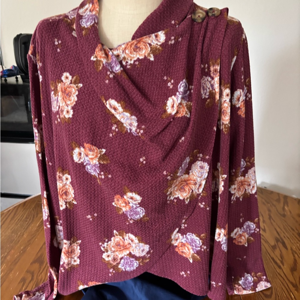 Maurices Relaxed Ribbed Blouse